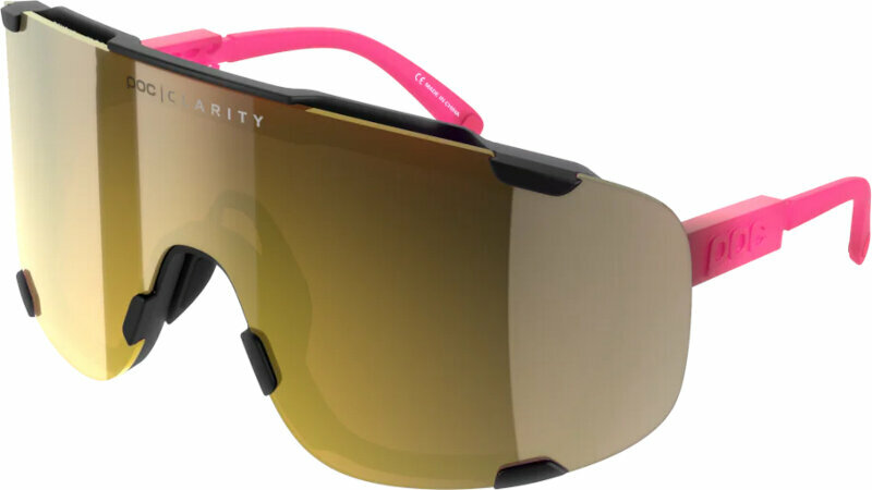 Колоездене очила POC Devour Fluorescent Pink/Uranium Black Translucent/Violet Gold Колоездене очила
