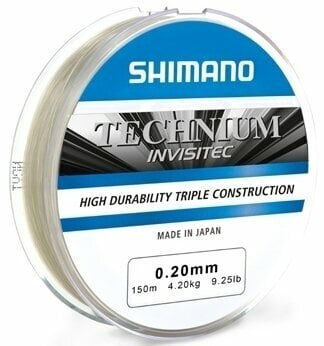 Vlasec, šnúra Shimano Technium Invisitec Grey 0,185 mm 3,3 kg 300 m