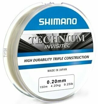 Filo Shimano Technium Invisitec Grey 0,185 mm 3,3 kg 300 m - 1