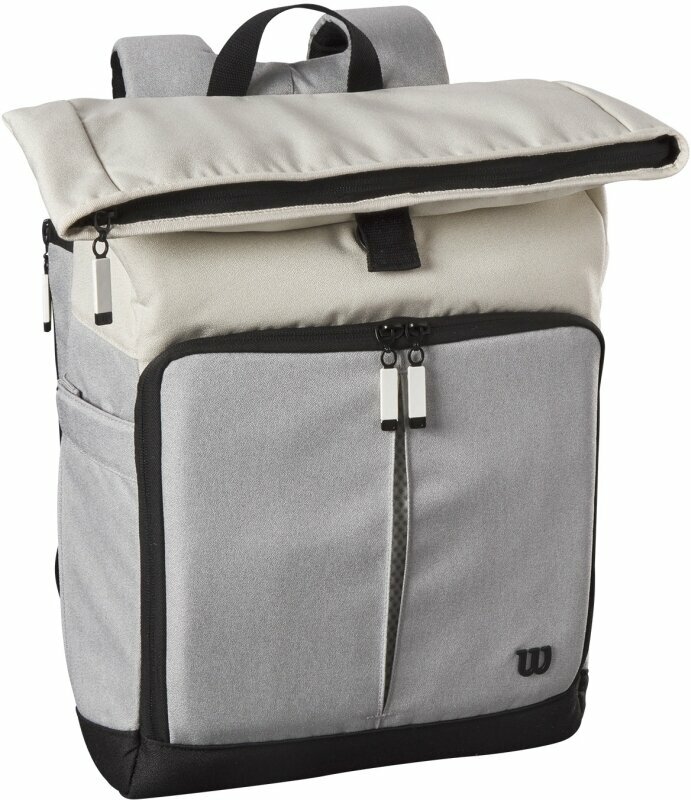 Tenisová taška Wilson Lifestyle Foldover Backpack 2 Grey Blue Tenisová taška
