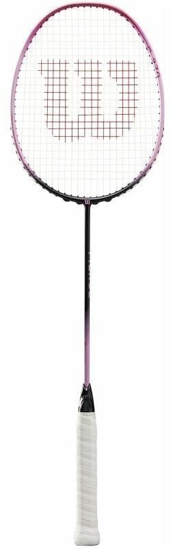 Rakieta do badmintona Wilson Fierce 270 Bedminton Racket White/Pink Rakieta do badmintona
