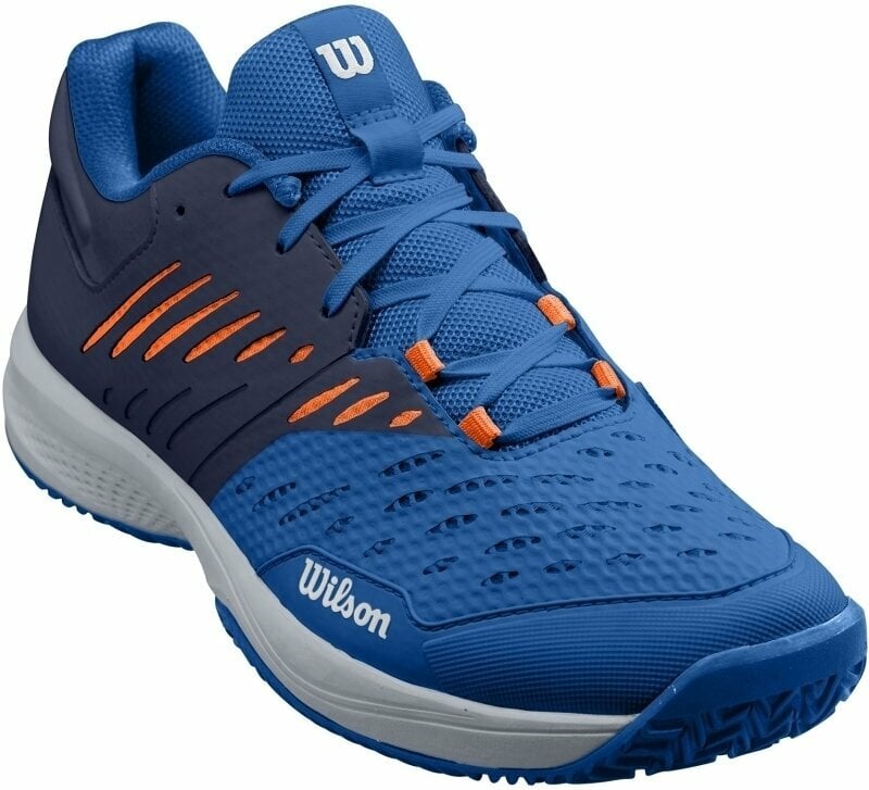 Wilson Kaos Comp 3.0 Mens Tennis Shoe Classic Blue/Peacoat/Orange Tiger 42 2/3
