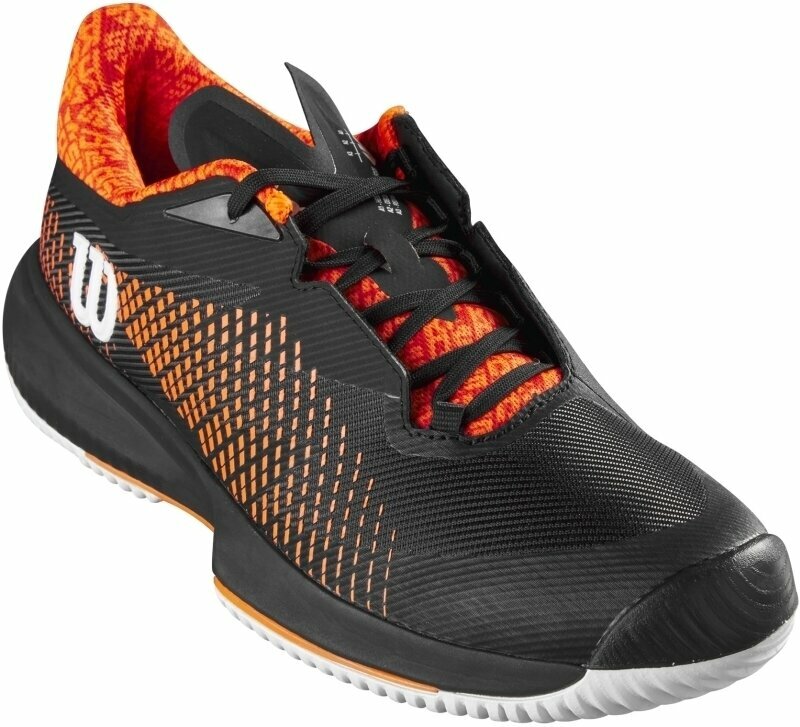 Мъжки обувки за тенис Wilson Kaos Swift 1.5 Mens Tennis Shoe Black/Phantom/Shocking Orange 43 1/3 Мъжки обувки за тенис