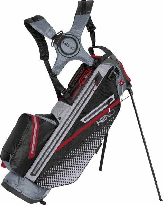Golf Bag Sun Mountain H2NO Stand Bag 2023 Nickel/Cadet/Black/Red Golf Bag