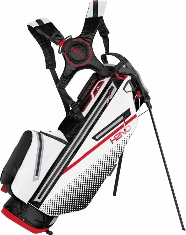Golf torba Stand Bag Sun Mountain H2NO Stand Bag 2023 Black/White/Red Golf torba Stand Bag
