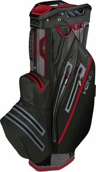 Golf torba Cart Bag Sun Mountain H2NO Cart Bag 2023 Nickel/Black/Red Golf torba Cart Bag - 1