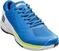 Calçado de ténis para homem Wilson Rush Pro Ace Clay Mens Tennis Shoe Lapis Blue /White/Safety Yellow 44 2/3 Calçado de ténis para homem