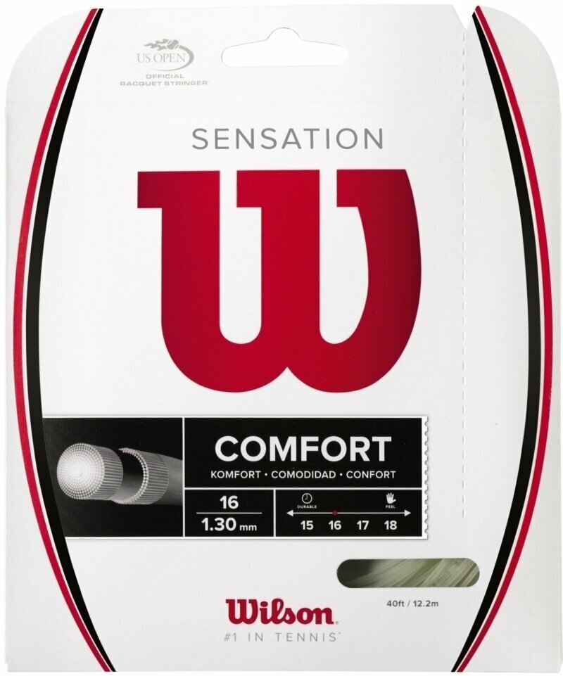 Dodatki za tenis Wilson Sensation 16 Tennis String 16 g Dodatki za tenis