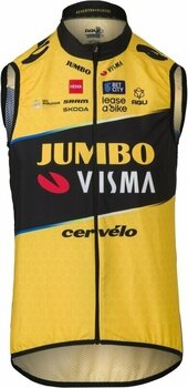 Cycling Jacket, Vest Agu Replica Wind Body Team Jumbo-Visma Jersey Yellow S - 1