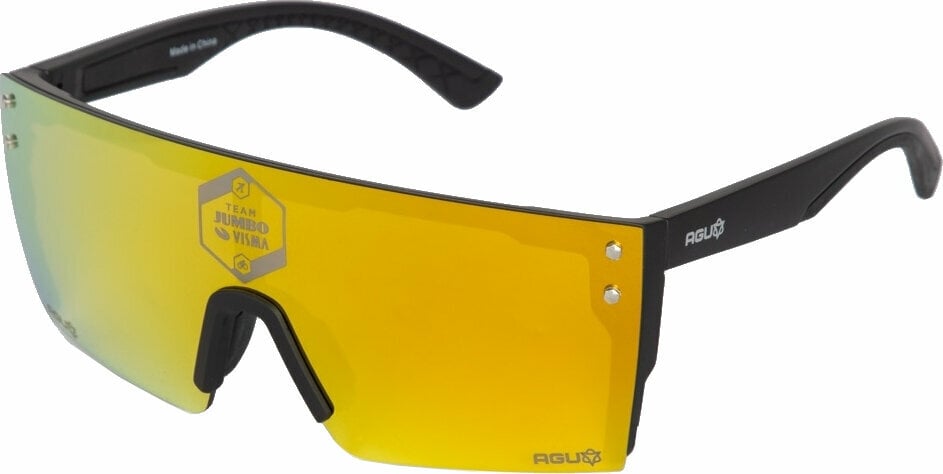 Óculos de ciclismo Agu Podium Glasses Team Jumbo-Visma Black/Yellow Óculos de ciclismo