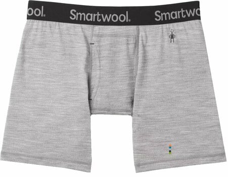Thermo ondergoed voor heren Smartwool Men's Merino Boxer Brief Boxed Light Gray Heather XL Thermo ondergoed voor heren - 1
