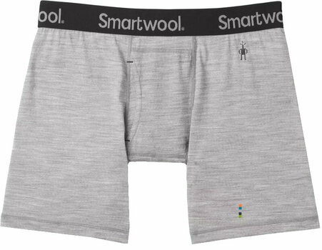 Thermal Underwear Smartwool Men's Merino Boxer Brief Boxed Light Gray Heather M Thermal Underwear - 1