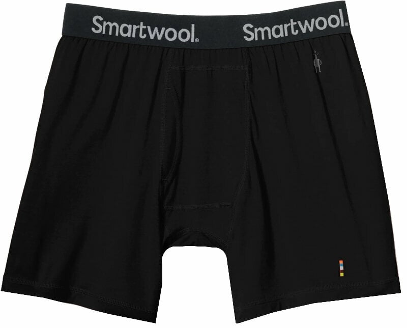 Sous-vêtements thermiques Smartwool Men's Merino Boxer Brief Boxed Black S Sous-vêtements thermiques