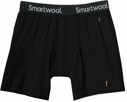 Thermal Underwear Smartwool Men's Merino Boxer Brief Boxed Black S Thermal Underwear - 1