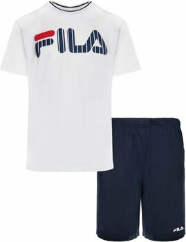 Fitnessondergoed Fila FPS1131 Man Jersey Pyjamas White/Blue M Fitnessondergoed - 1