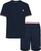 Träningsunderkläder Fila FPS1135 Jersey Stretch T-Shirt / French Terry Pant Navy L Träningsunderkläder