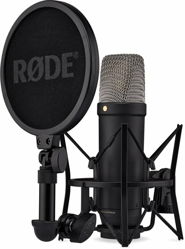 Microfon cu condensator pentru studio Rode NT1 5th Generation Black Microfon cu condensator pentru studio