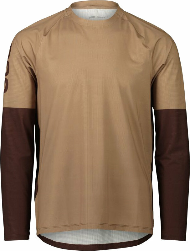 Odzież kolarska / koszulka POC Essential MTB LS Jersey Golf Jasper Brown L