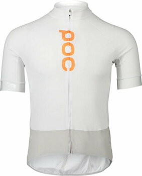 Maillot de cyclisme POC Essential Road Logo Jersey Hydrogen White/Granite Grey L Maillot - 1