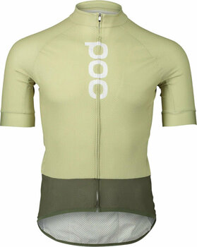 Велосипедна тениска POC Essential Road Logo Jersey Prehnite Green/Epidote Green S Джърси - 1