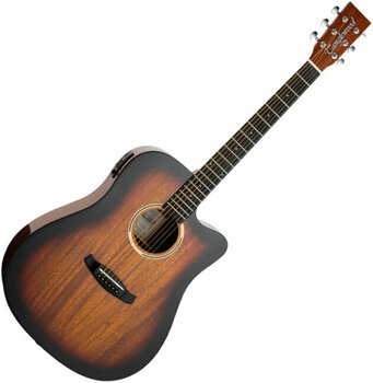 elektroakustisk guitar Tanglewood DBT DCE SB G Thru Sunburst Gloss - 1