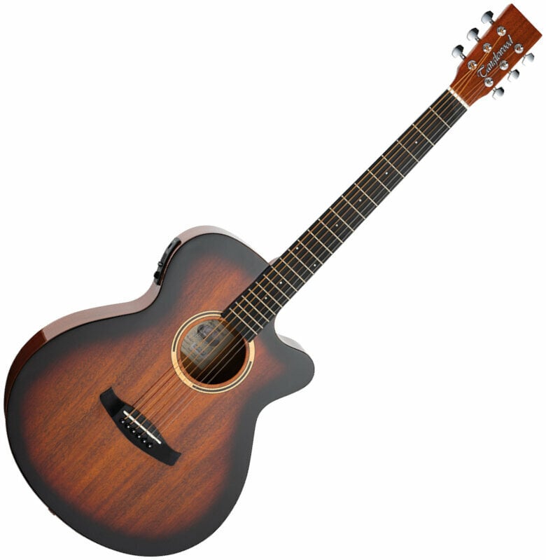 Dreadnought elektro-akoestische gitaar Tanglewood DBT SFCE SB G Thru Sunburst Gloss