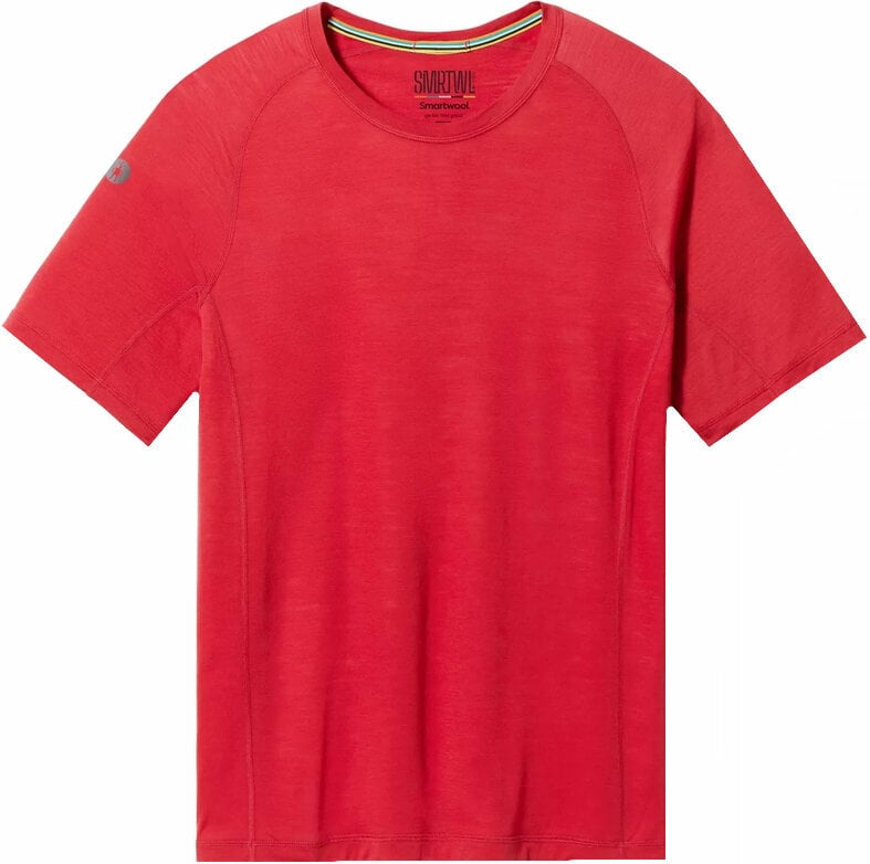 Udendørs T-shirt Smartwool Men's Active Ultralite Short Sleeve Rhythmic Red M T-shirt