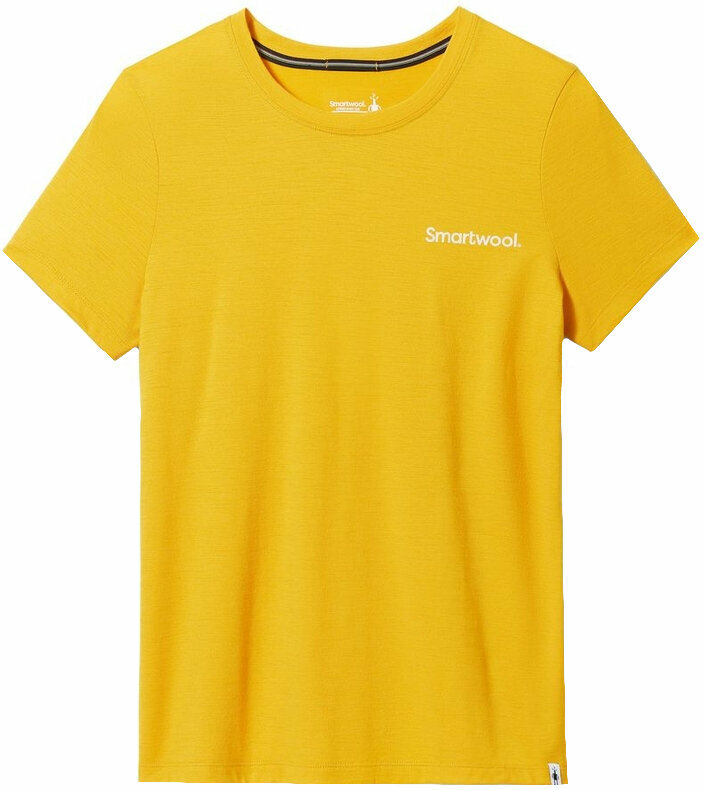 T-shirt outdoor Smartwool Women's Explore the Unknown Graphic Short Sleeve Tee Slim Fit Honey Gold M T-shirt outdoor