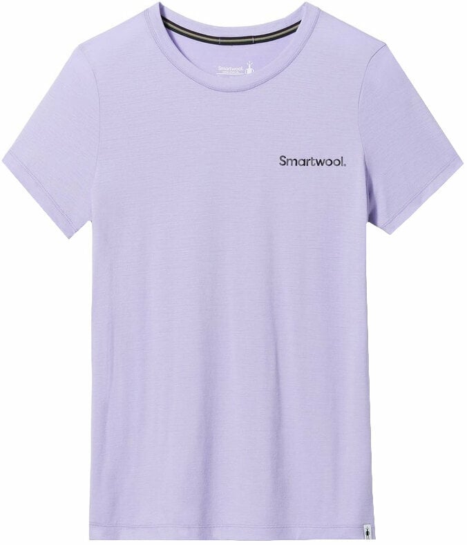 Outdoorové tričko Smartwool Women's Explore the Unknown Graphic Short Sleeve Tee Slim Fit Ultra Violet L Outdoorové tričko