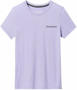 Camisa para exteriores Smartwool Women's Explore the Unknown Graphic Short Sleeve Tee Slim Fit Ultra Violet L Camisa para exteriores - 1