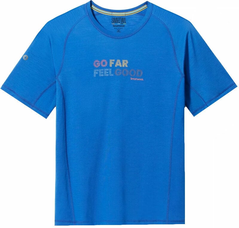 Outdoor T-Shirt Smartwool Men's Active Ultralite Graphic Short Sleeve Tee Blueberry Hill M T-Shirt