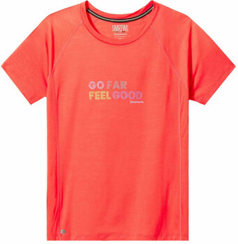 Outdoor T-shirt Smartwool Women's Active Ultralite Go Far Feel Good Graphic Short Sleeve Tee Carnival S Outdoor T-shirt - 1