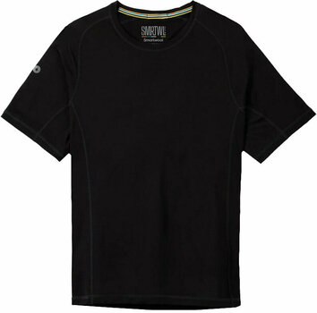 T-shirt outdoor Smartwool Men's Active Ultralite Short Sleeve Black XL T-shirt - 1