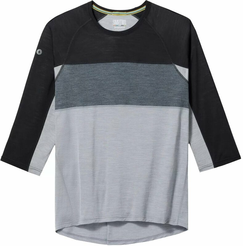 Jersey/T-Shirt Smartwool Men’s Ultralite Mountain Bike 3/4 Sleeve Tee Jersey Black XL