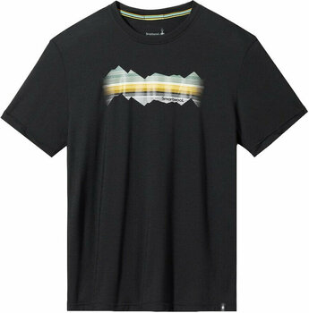 Outdoorové tričko Smartwool Mountain Horizon Graphic Short Sleeve Tee Black S Tričko - 1