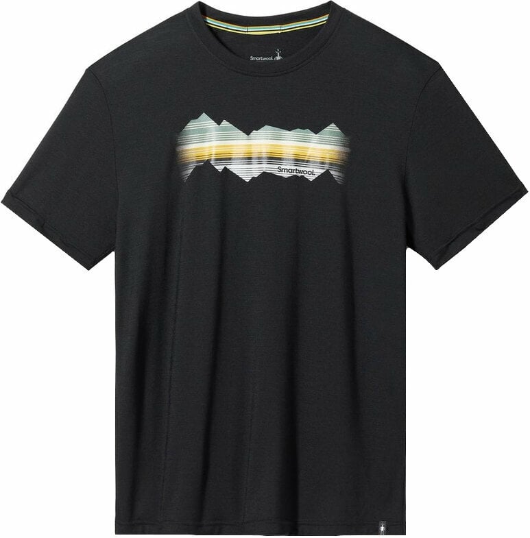T-shirt outdoor Smartwool Mountain Horizon Graphic Short Sleeve Tee Black M T-shirt