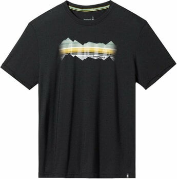 T-shirt outdoor Smartwool Mountain Horizon Graphic Short Sleeve Tee Black M T-shirt - 1