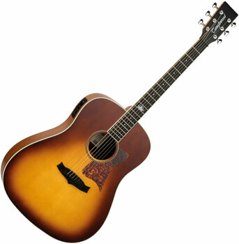 electro-acoustic guitar Tanglewood TSP 15 SD HB Honey Burst Gloss - 1