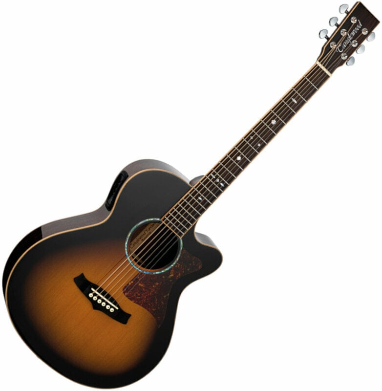Elektro-akoestische gitaar Tanglewood TW45 R VS E Vintage Sunburst