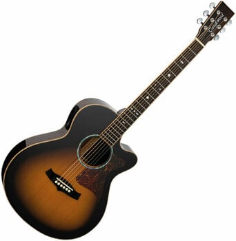 Guitarra eletroacústica Tanglewood TW45 R VS E Vintage Sunburst - 1