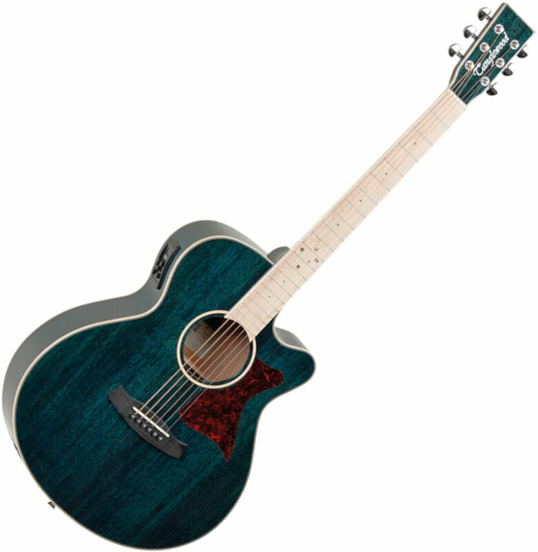 Electro-acoustic guitar Tanglewood TW4 BLA Aquamarine Blue Gloss