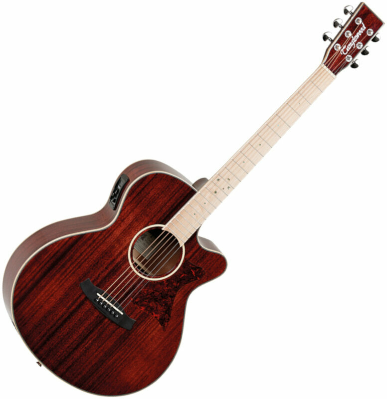 Elektro-akoestische gitaar Tanglewood TW4 BLB Barossa Red Gloss