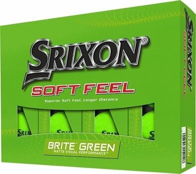 Нова топка за голф Srixon Soft Feel Brite 13 Golf Balls Brite Green - 1