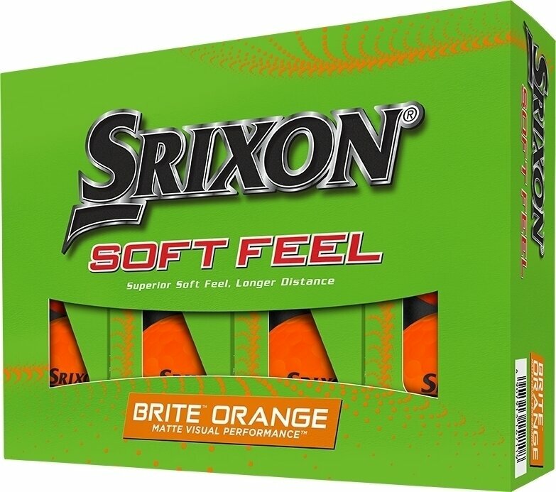 Нова топка за голф Srixon Soft Feel Brite 13 Golf Balls Brite Orange