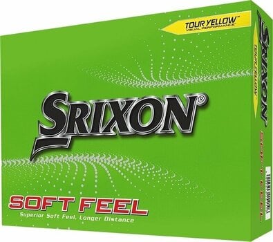 Нова топка за голф Srixon Soft Feel 13 Golf Balls Tour Yellow - 1