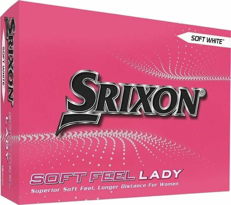 Golfový míček Srixon Soft Feel Lady 8 Golf Balls Soft White