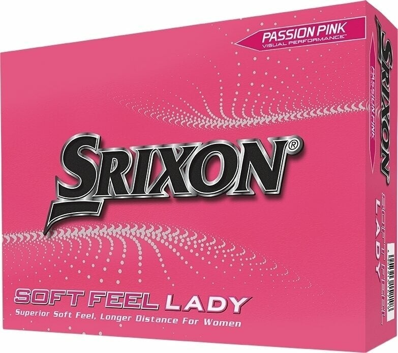 Palle da golf Srixon Soft Feel Lady 8 Golf Balls Passion Pink