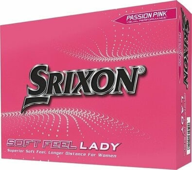 Golfový míček Srixon Soft Feel Lady 8 Golf Balls Passion Pink - 1
