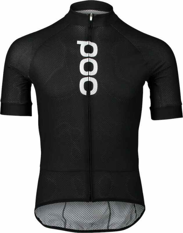 Велосипедна тениска POC Essential Road Logo Jersey Uranium Black XL Джърси