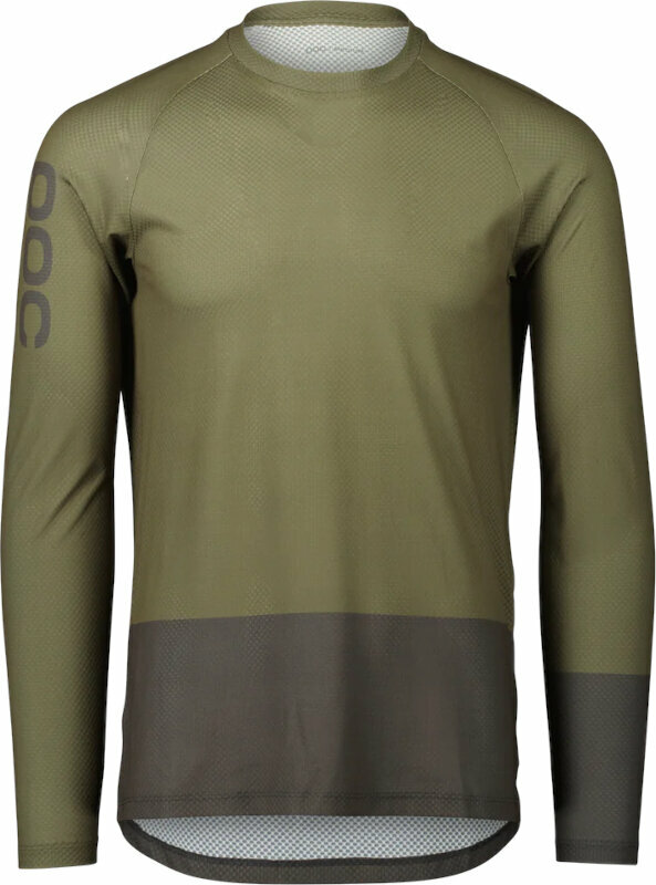 Велосипедна тениска POC MTB Pure LS Jersey Epidote Green/Sylvanite Grey L Джърси